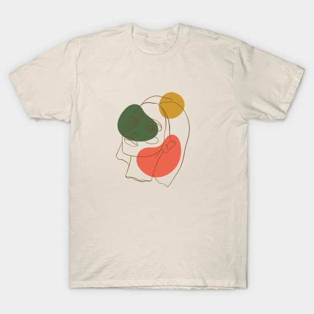 Line Portrait #1 T-Shirt by worldnomadfolk@gmail.com